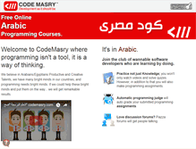 Tablet Screenshot of codemasry.com